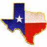 Texas Shaped Flag Patch