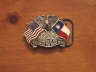 American by Birth, Texan by the Grace of God Belt Buckle