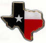 3 Dimensional Shape of Texas Flag Decal