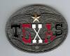 Large Colorful Texas Belt Buckle