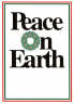 GOLD FOIL STAMPED Peace on Earth Christmas Card