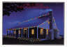 Country house with lights Christmas Card