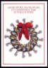 Wreath with silver spurs and rope Christmas Card