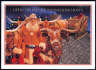 Texas Longhorns & Bevo on Rooftop Christmas Card