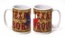 15 oz Mug - Texas Born Leather Background