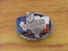 Alamo, boots & Flag Belt Buckle