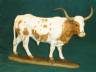 9 inch long Longhorn steer figurine