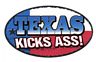 Texas Kicks A** Bumper Decal