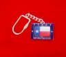 Texas flag spinner keychain