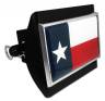 Texas Flag Black Plastic Hitch Cover