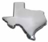 Texas Shape Chrome Emblem
