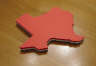 Red, White & Blue Texas Shape Notepad