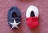 Texas Flag Baby Booties